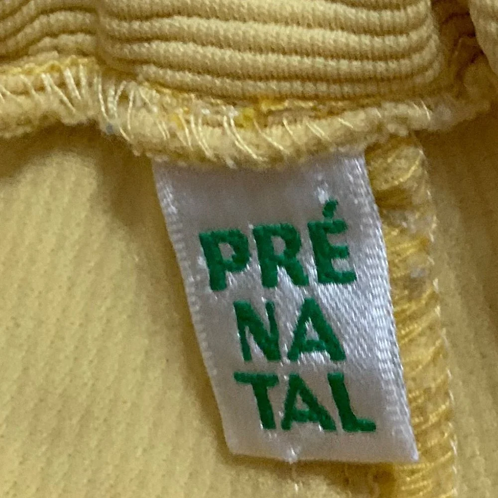 Girls Prenatal yellow corduroy slacks